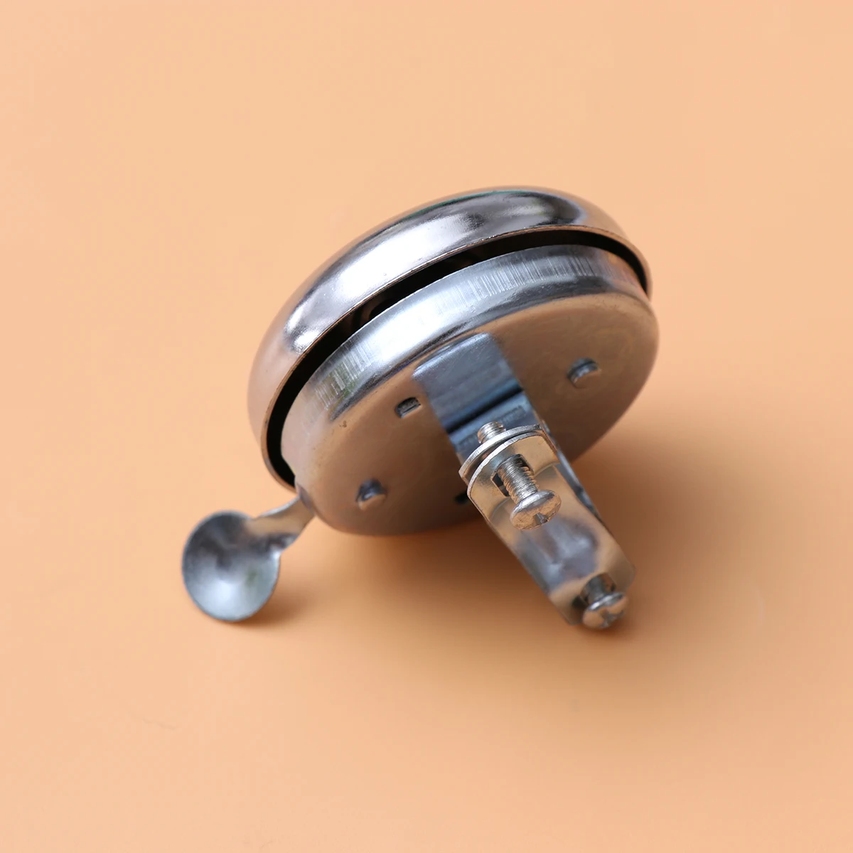 

Metal Bike Bell Ring 52x52x3cm White Anti Rust Durable Loud Sound Rotated Collision Suitable for Folding Bikes