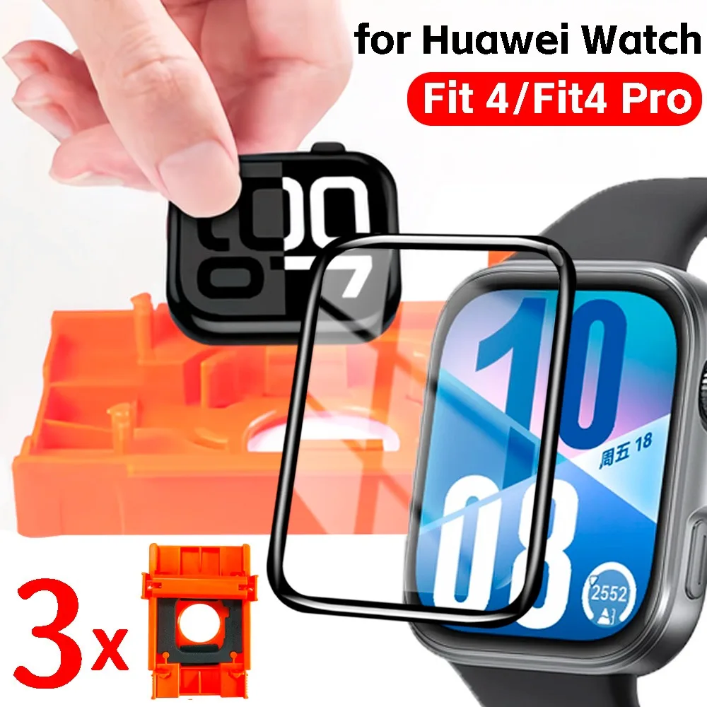 

Простая в установке защитная пленка из закаленного стекла для Huawei Watch Fit4/fit4 Pro HD, защитная пленка от царапин для Huawei Fit 4