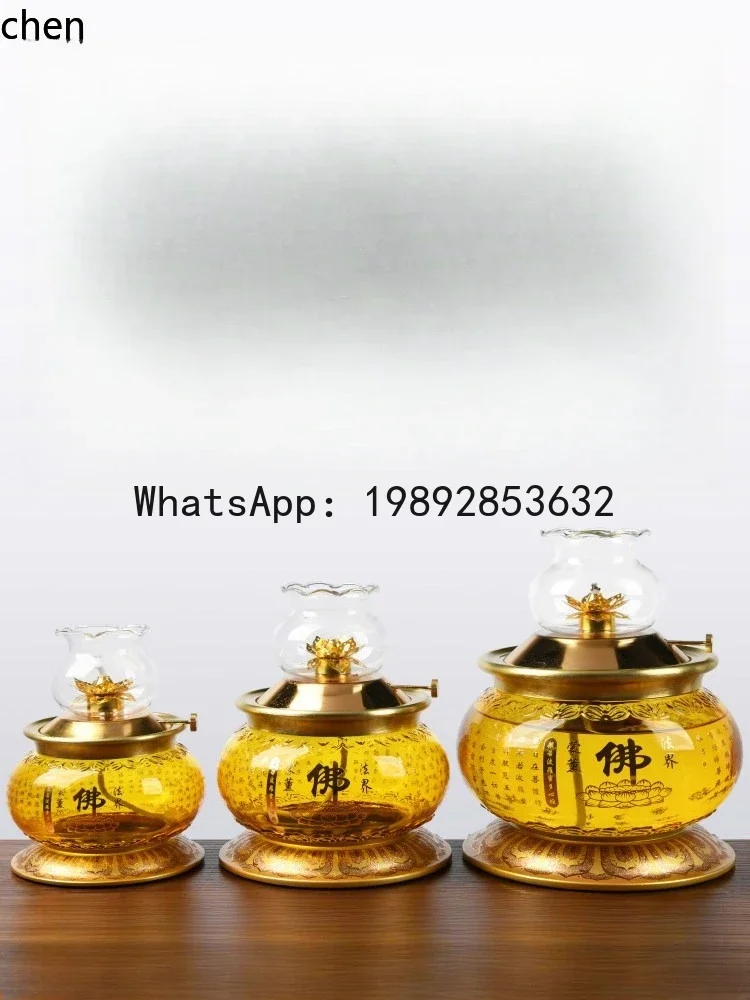 ZF   god of wealth, bring in wealth and treasure, windproof lamp for worship in front of buddha, buttery long ornaments