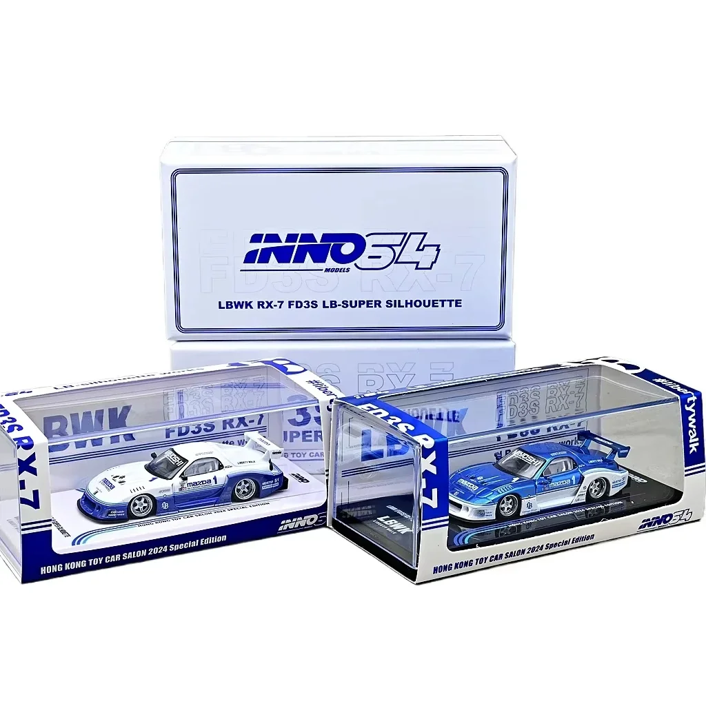 

INNO 1:64 LBWK RX-7 FD3S HongKong Salon Chase 2024 Special Alloy Diecast Cars Model Toy Collection in Stock