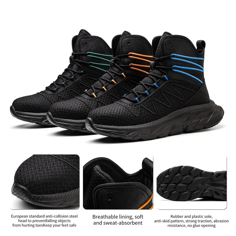 winter safety shoes men warm working sneakers Steel toe cap safety sneakers for work protection shoes industrial safety shoes