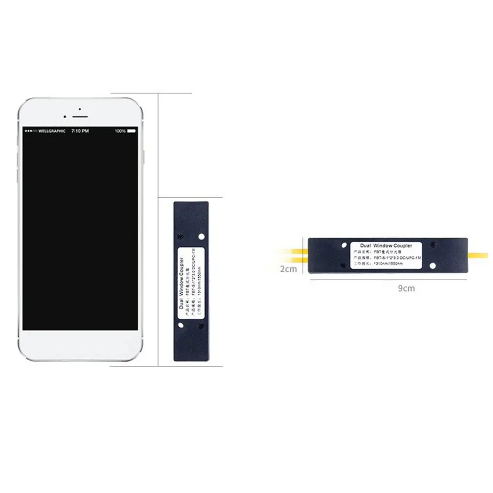 Splitter SC1 Split 2 Fiber Splitter One Split Two Pigtail Fiber 1x2 PLC Upc Splitter With SC/UPC Connector