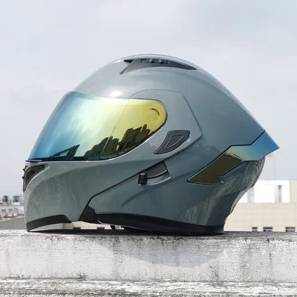 

Мотоциклетный шлем в горошек, винтажный шлем для скутера, на все лицо, для мотоциклистов, 2 подарка