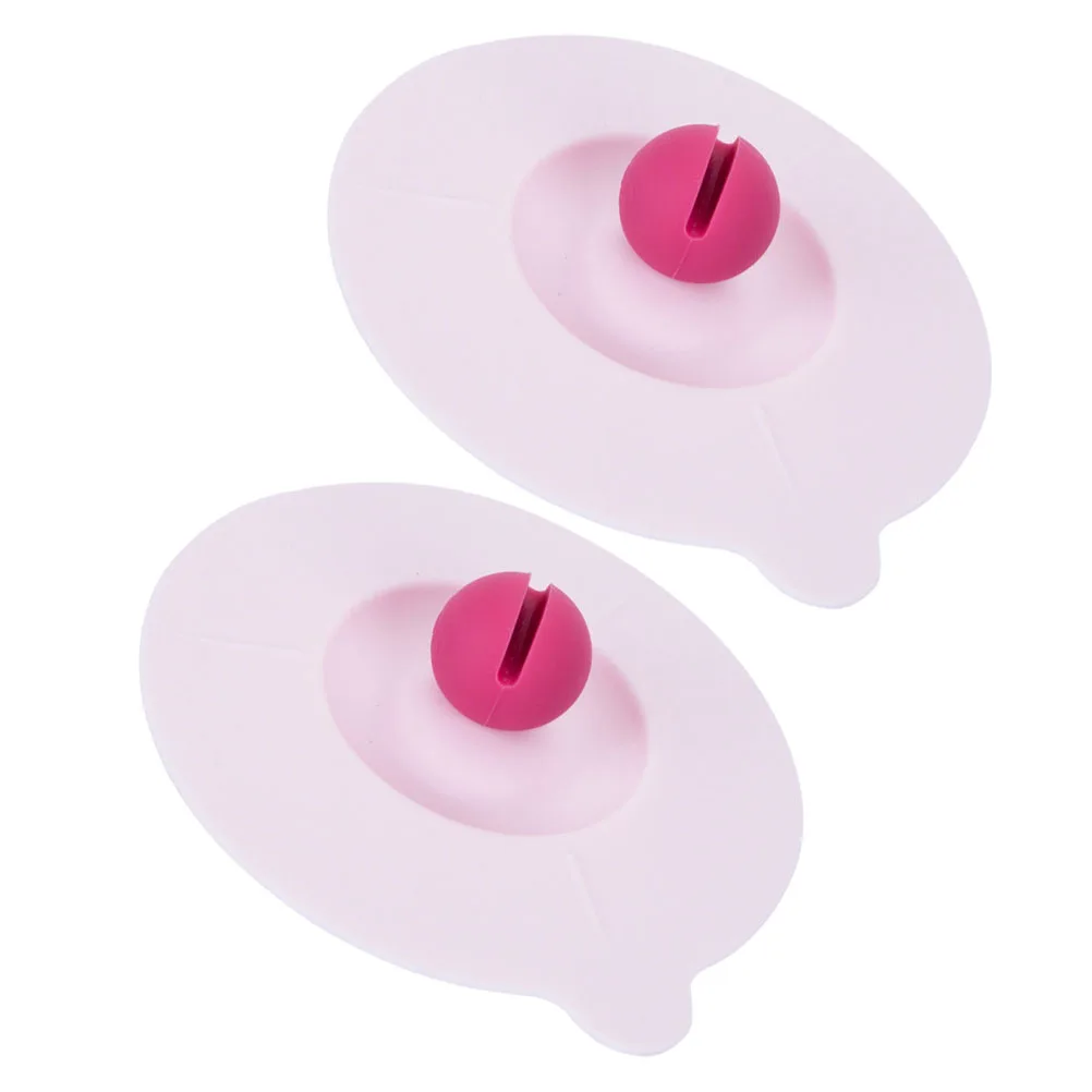 

2 Pcs Silicone Cup Lid 140mm Leak proof Dustproof Cover for Mug Bowl Spoon Rest Kitchen Gadgets Multipurpose Sealing Hot Cold