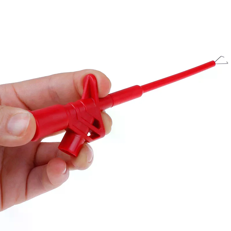 Professional Insulated Quick Test Hook Clip High Voltage Flexible Testing Probe Home Use Daily Essential High Quality