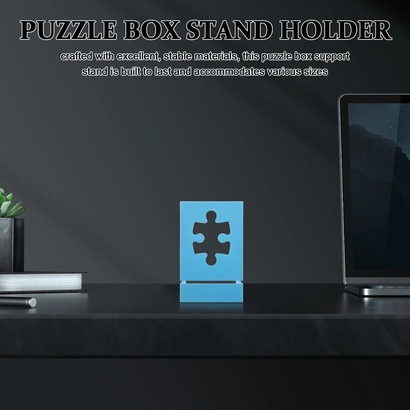 

Puzzle Box Stand Holder Lightweight Puzzle Poster Easel Storage and Display Tool for Jigsaw Lovers Home Table