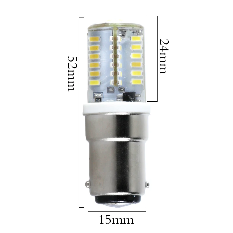 2pcs Ampoule B15D B15 LED Bulb 12V 3W Super Energy Saving 12 Volt Mini Home Silicon Lamp for Sewing Machine Boat Decor Light
