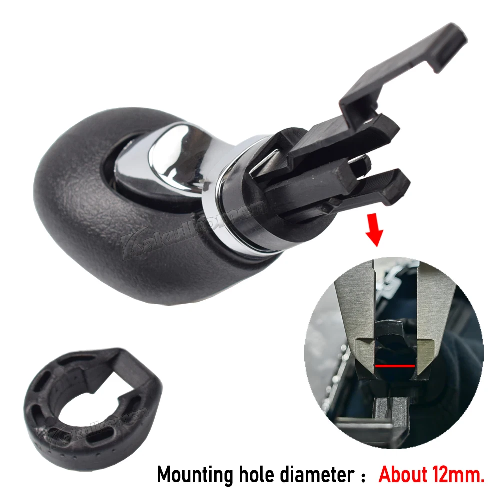 12mm for buick excelle GT/XT OPEL ASTRA 5 / 6 Speed Black Frame Gear Shift Knob Lever Gaiter Boot 55565904