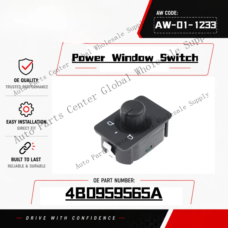 L+ For AUDI A6 Quattro knob No Memory Control Mirror Switch 4B0959565A