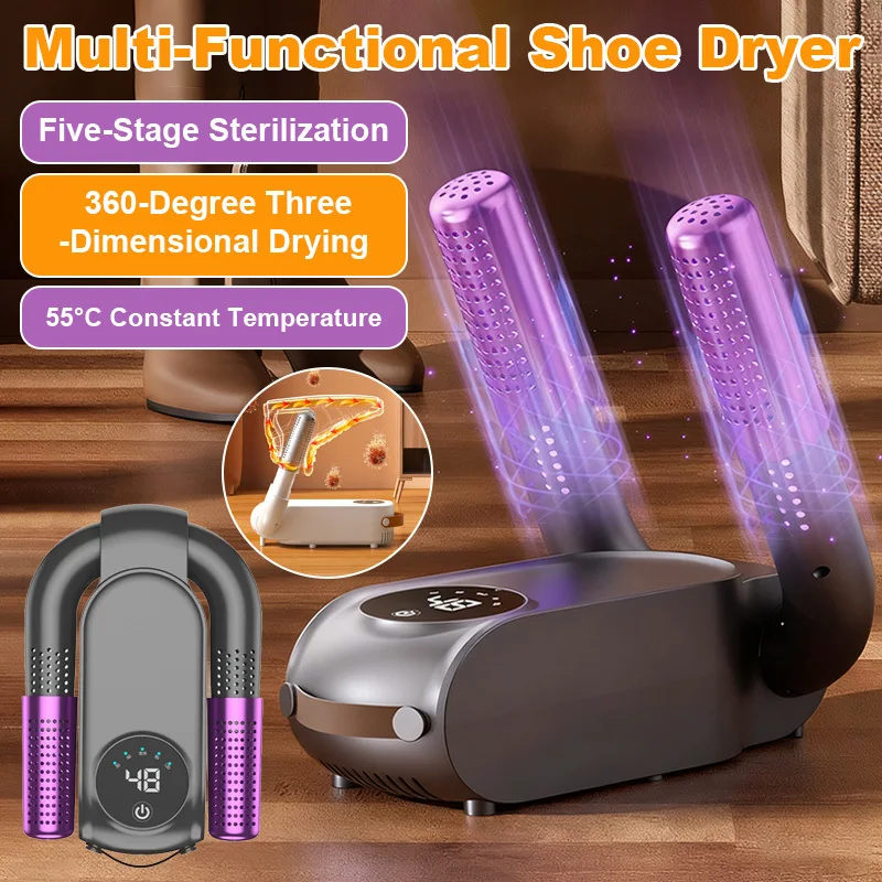 Foldable Shoes Dryer Intelligent Warmer For Home Travel Quick-Drying Shoe Deodorizer Boot Footwear Dry Machine