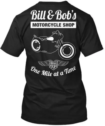 Bill & Bobs Motorcycle Shop - E Bobs Since 1935 One T-Shirt Made in USA S-5XL