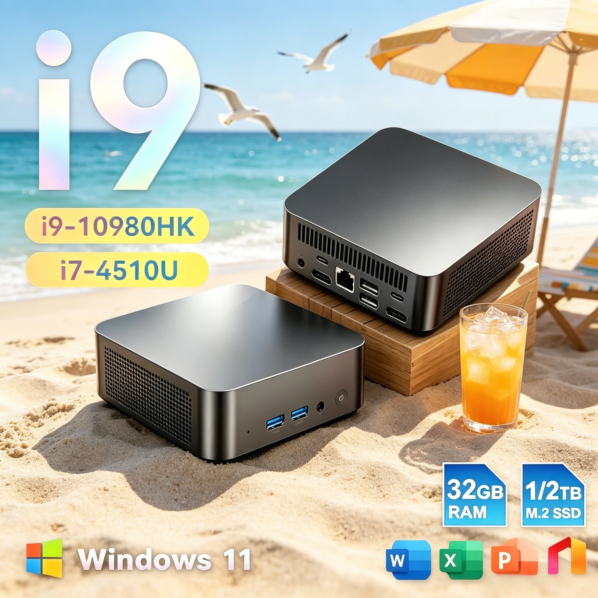 Laptop All Scene Use Mini Pocket PC Windows 11 Pro N150 Core Fast Running Large Capacity SSD Office Leisure Mini Host