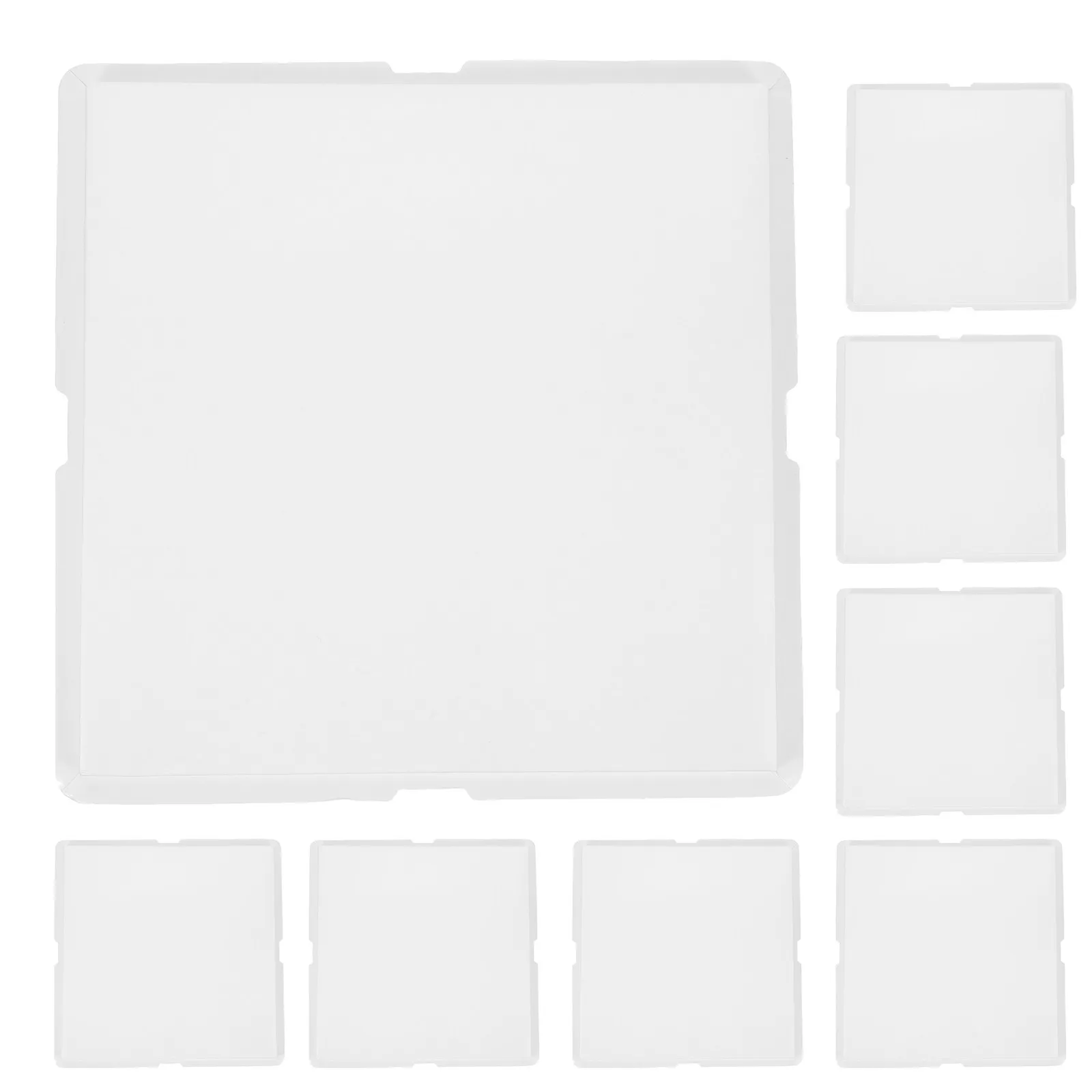 

Набор из 10 прочных квадратных подставок для тортов 8 дюймов, тарелки для демонстрации десертов, подносы для кексов, подставки для еды