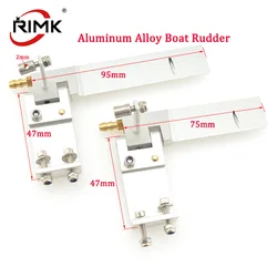 DIY RC Boat Aluminum Alloy Rudder 75mm/95mm for RC Brushless Electric Boat higth Quality Accessories 1pc