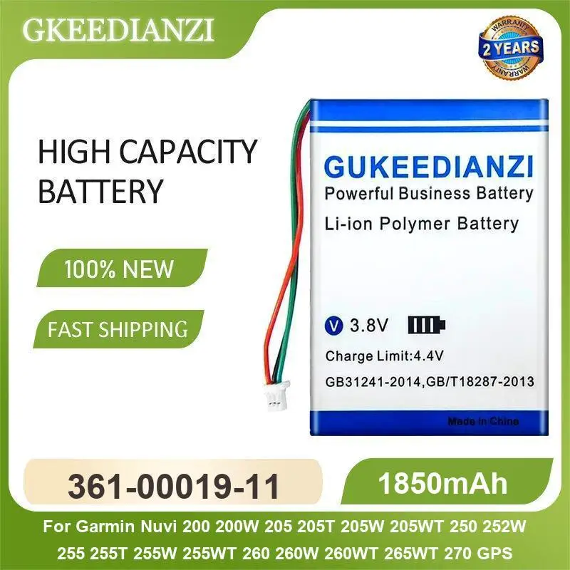 Battery For Garmin Montana 650 650T 600 VIRB GPS Nuvi 200 200W 205 205T 205W 205WT 250 252W 255 255T 255W 255WT 260 260W 260WT