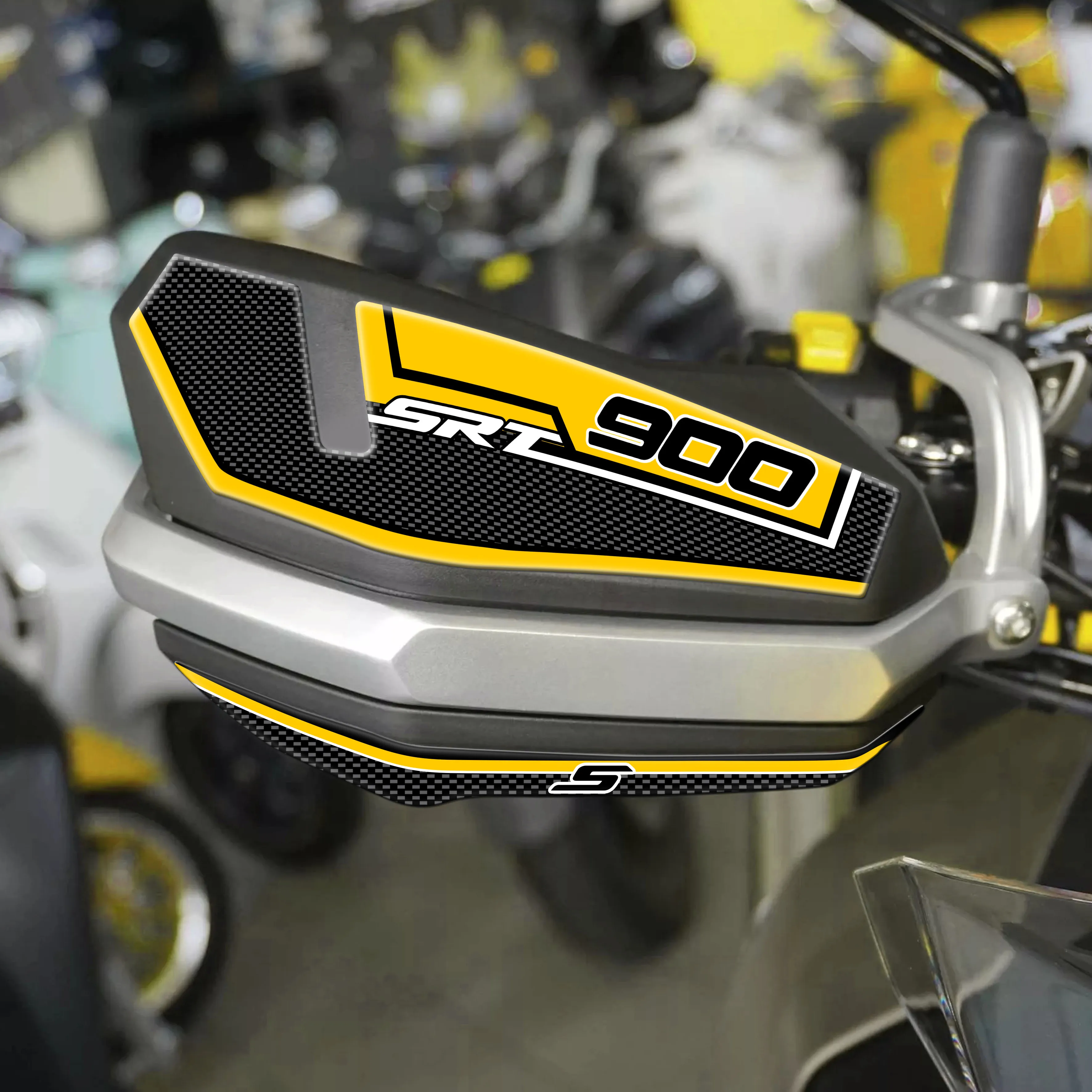 สำหรับ QJ มอเตอร์ SRT 900 S 3D สติกเกอร์เรซิ่นรถจักรยานยนต์ถังน้ำมันเชื้อเพลิงแผ่นรองตัวป้องกันสติกเกอร์กันน้ำป้องกันรอยขีดข่วน