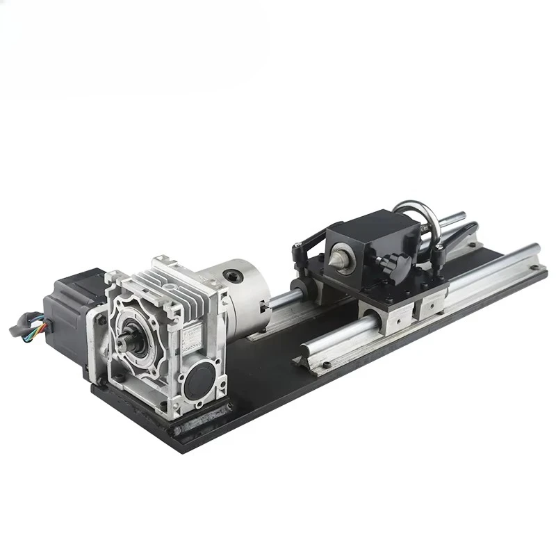 A-Axis Kit for CNC Router Woodworking Engraving CNC Rotating Axis 4th Axis Router Accessory With 80mm 3-Jaw Chuck Turntable