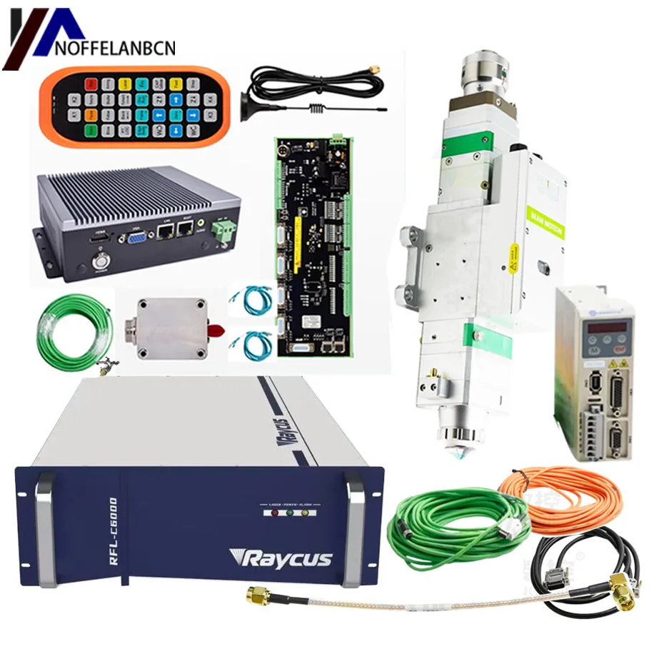 Raytools Laser Cutting Control System XC3000 Kit Laser Sources RFL-C1500/RFL-C2000/RFL-C3000 and BM110 Automatic Cutting Heads