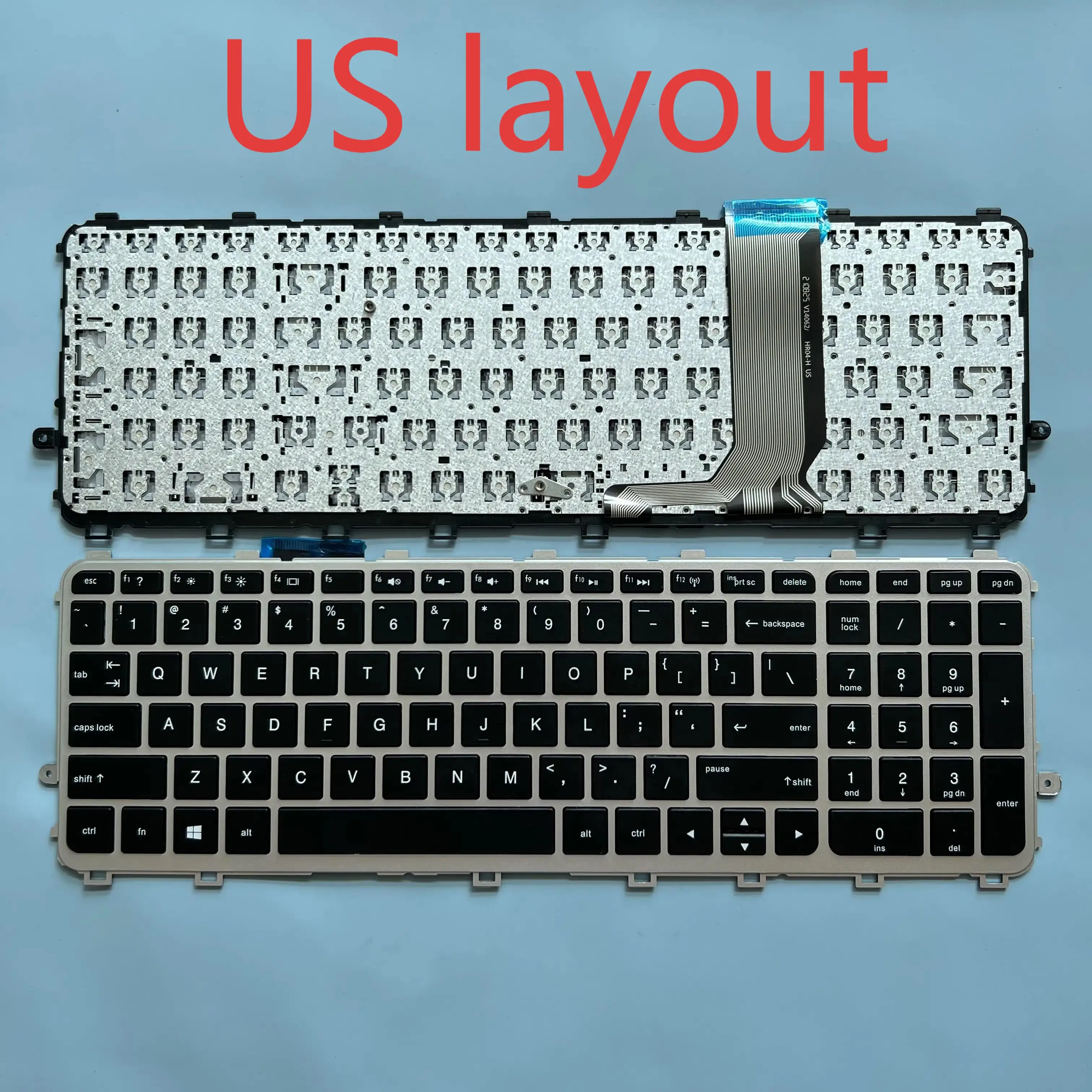 XIN US Keyboard For HP Envy 15-J 17-J 15T-J 15Z-J 17T-J 15-j000 17-j000 15T-J100 15Z-J100 17T-J000 Laptop With Frame  English
