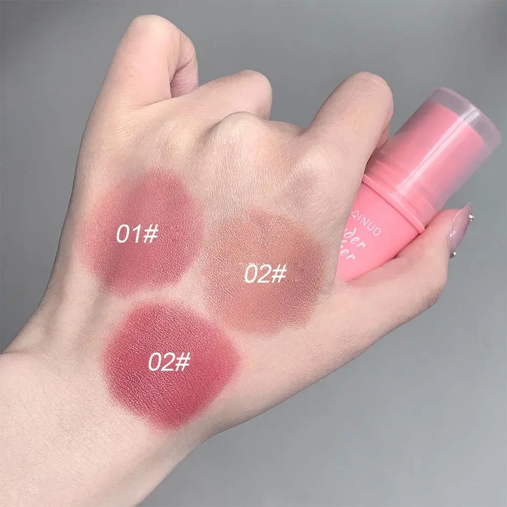 3-in-1Blush Stick يدوم طويلاً يضيء الوجه الخد عصا ترطيب فلاش ملمع الشفاه ماكياج ملمع الشفاه الوجه روج #6