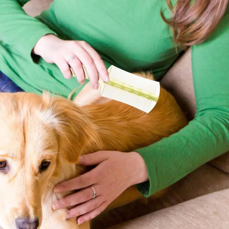Peine ergonómico para mascotas, peine versátil para pulgas y garrapatas, ideal para el cuidado de mascotas en el hogar, tiendas de mascotas