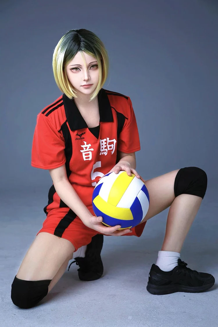 أزياء أنمي هايكيو تأثيري ، مدرسة نيكوما الثانوية ، نادي الكرة الطائرة ، ملابس رياضية ، جيرسي ، زي موحد ، كينما ، كوزوم ، كوورو ، تيتسورو ، تي شيرت