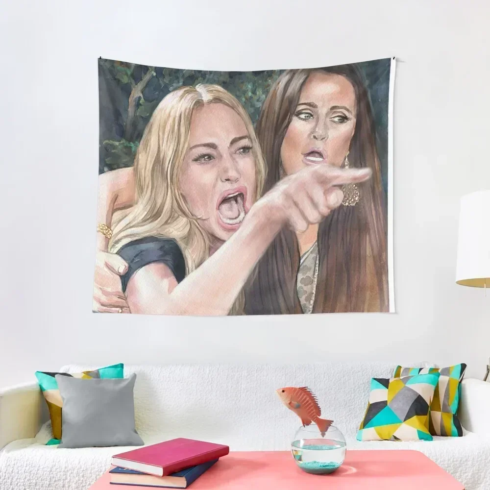 

Woman Yelling at Cat Meme-1 Tapestry Wall Decor Hanging Home Decor Accessories Aesthetic Room Decorations Wallpaper Tapestry