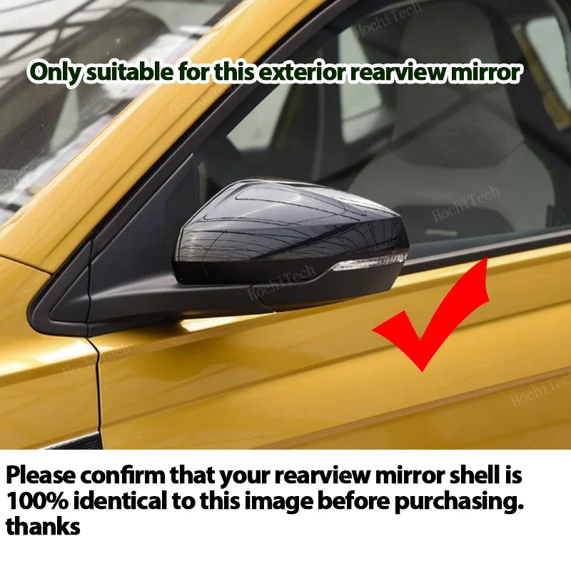 Replacement Carbon Fiber Look Black Rearview Side Mirror cover Caps for Audi A1 A 1 GB Sportback Citycarver Allstreet 2018-2023