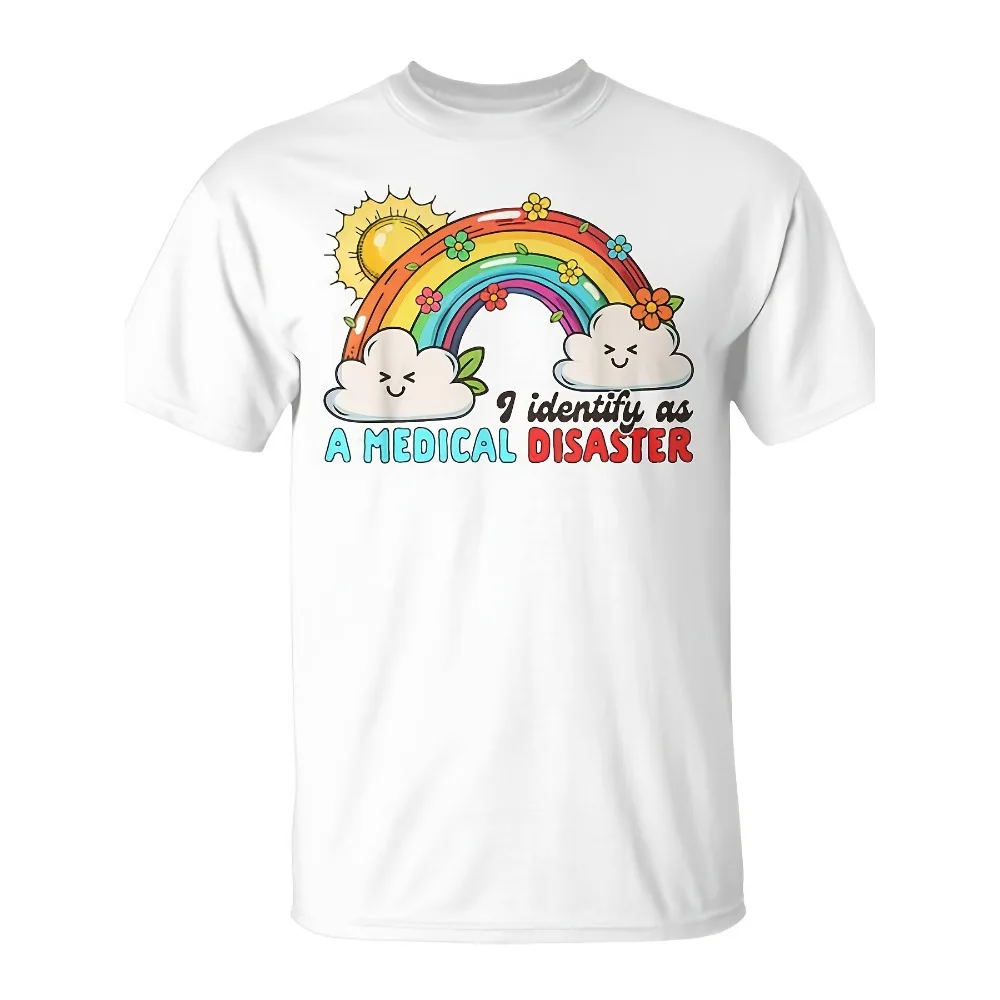 

Футболка с надписью «Хроническая болезнь, аутоиммунная болезнь: я воспринимаю ее как медицинский катастрофальный случай» | Унисекс, для повседневной носки, забавная рождественская новинка, мужская, летняя