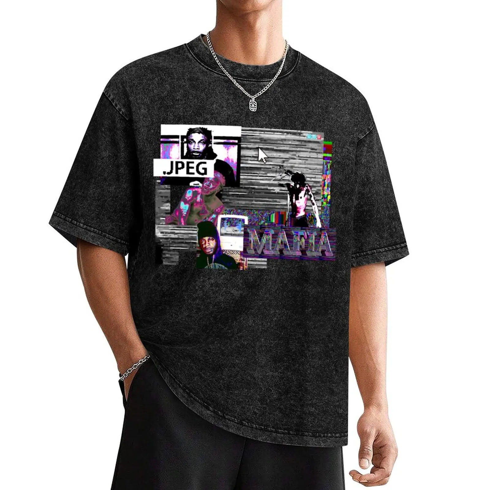 

JPEGMAFIA design T-Shirt vintage quick-drying Funny t-shirts black t shirts for men