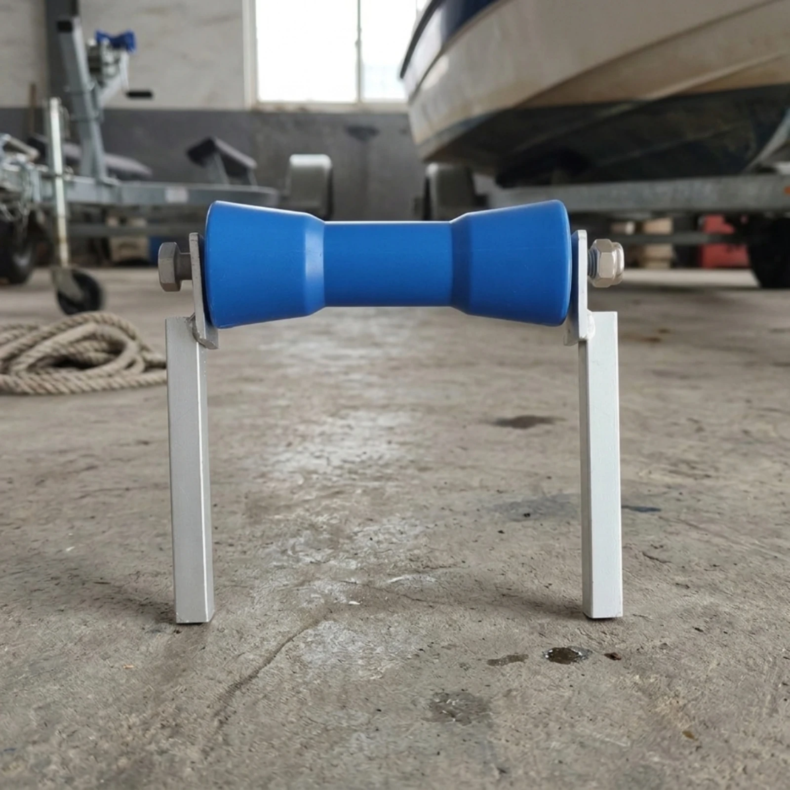 Boat Trailer Roller Assembly Non-Marring Boat Trailer Rollers with Brackets Keel Roller Assembly Mounted Hardware Steel view 6