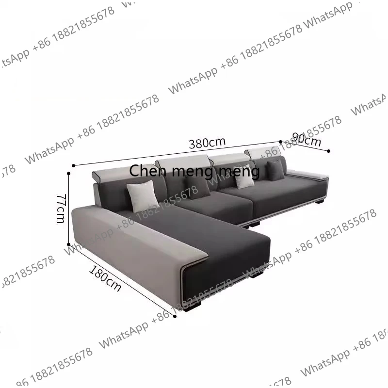 c139 Luxury Sectional Sofas Chaise Longue Bed Italian Modern Sofa Living Room Armchair Muebles Para El Hogar Home Furniture