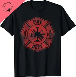 Firefighter Fire Department Fireman T-Shirt Cotton Print Original Design Gifts T-shirts Support Colorado Fires Clothes Tops