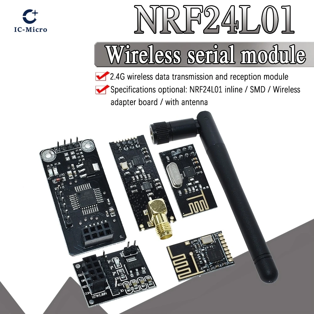 NRF24L01+ 2.4G wireless data transmission module 2.4GHz NRF24L01 upgrade version NRF24L01+PA+LNA 1000 Meters For Arduino