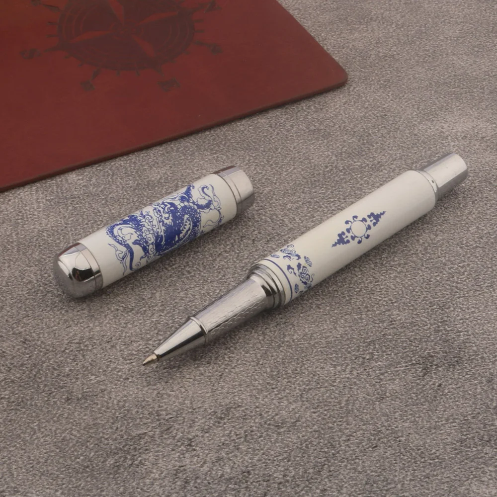 

Blue And White dragon CHINESE Painting Rollerball Pen Stationery Office school supplies Writing