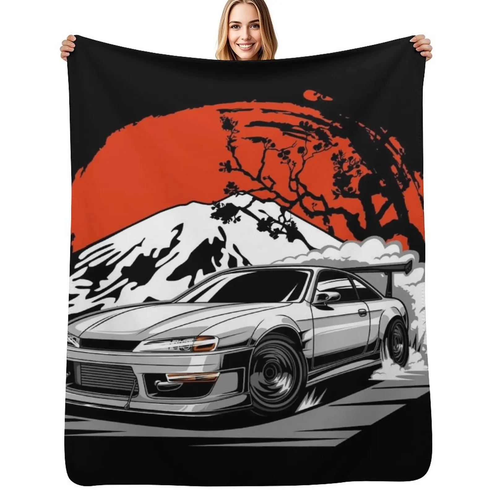 

Silvia s14 Throw Blanket Decorative Beds Soft Big warm for winter Luxury St Blanket