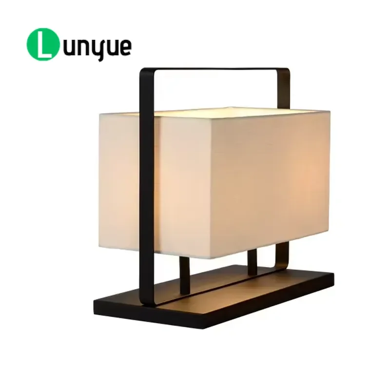 Customizable New Chinese Style Metal Desk Lamp Warm White LED Light for Hotel Room Study Home Office Decor Minimalist Design
