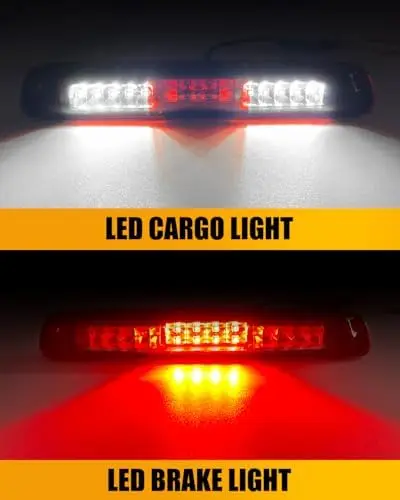 

Модернизированный светодиодный 3-й стоп-сигнал для Chevy Silverado GMC Sierra 1999-2006 - хромированный, с красным рассеивателем