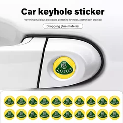 8pcs Car Door Keyhole Sticker Lock Protector Anti-blocking Decal For Lotus Eletre Emira Evija Envya Elise Evora Esprit Eterne