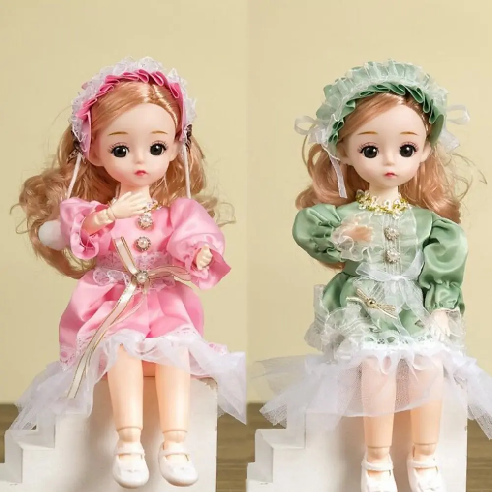 1/6 SD 30cm Bjd con ropa pelo largo tacón alto princesa vestir muñecas BJD Anime elegante princesa maquillaje bola conjunta niño