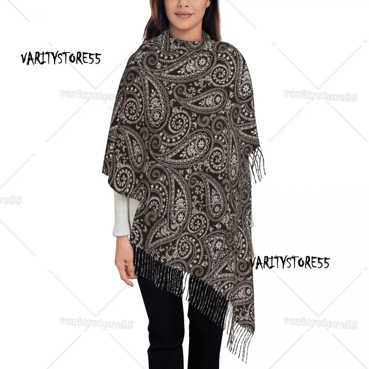 

Paisley Shawl Wrap Womens Winter Large Long Scarf Pashmina Shawl Scarves