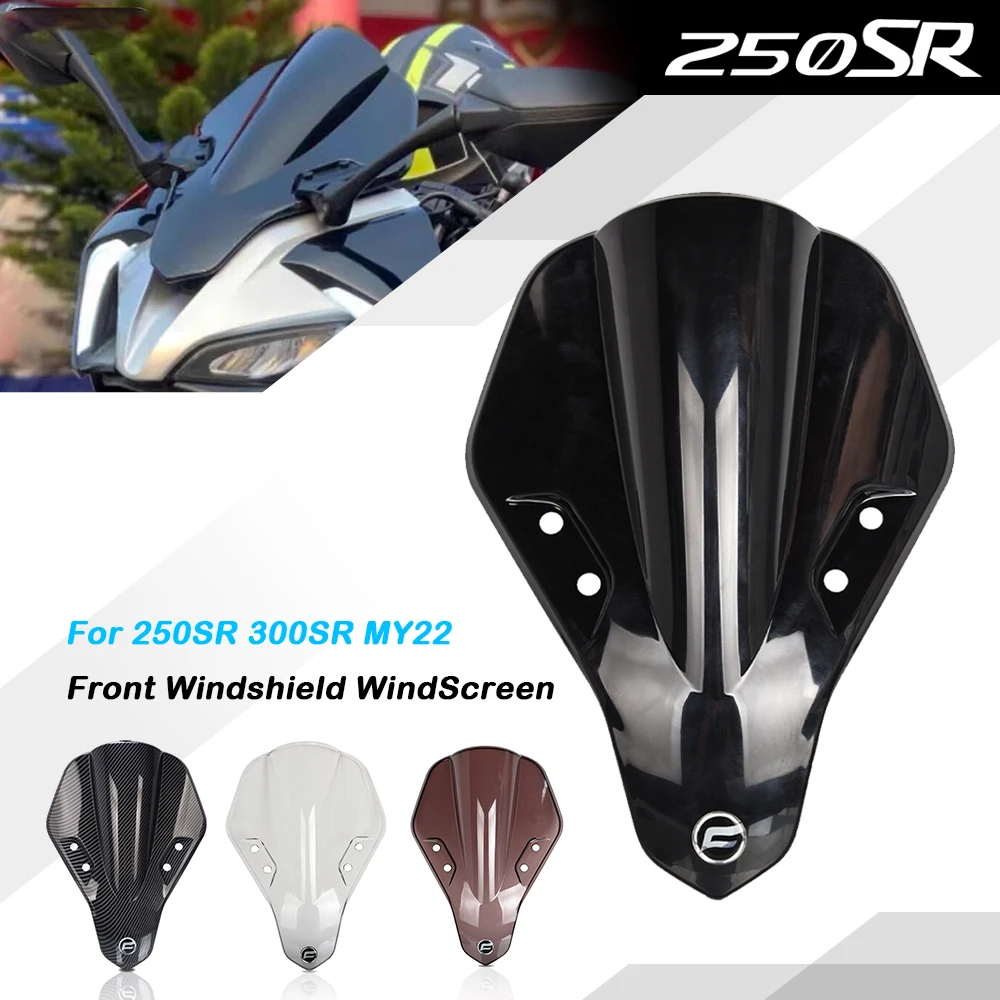 

FOR CFMOTO 250SR 300SR 250 300 SR MY22 2019 2020-2023 2022 2021 Motorcycle Windshield Front Wind Deflector Shield Screen Airflow