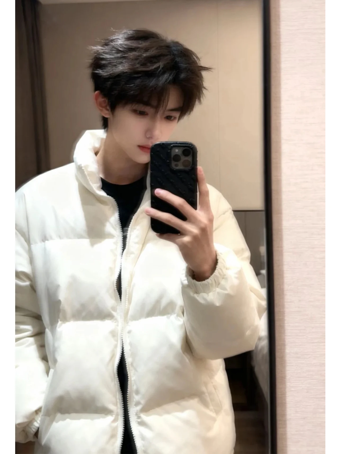 

Warmth Du down Jaet Men's Thiened Winter Cold-resistant Brand American Cleanfit Stand Collar Cotton Coat Outerwear