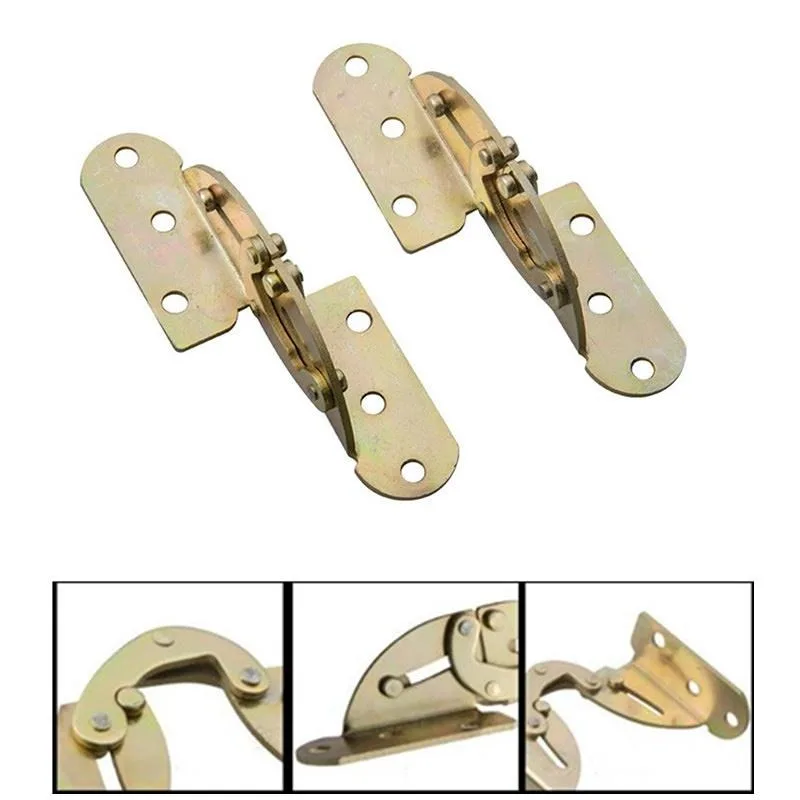 2Pcs/Lot Hidden Folding Hinge 180 Degree Flip Hinge for Dining Table Desk Multi-function Furniture Hardware Fitting Accessories
