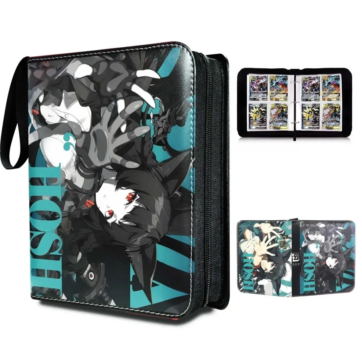 Zenless Zone Zero Pu Leather Loose‑Leaf Card Binder 400‑900 Pockets Trading Card Collection Album Game Peripheral Storage Book
