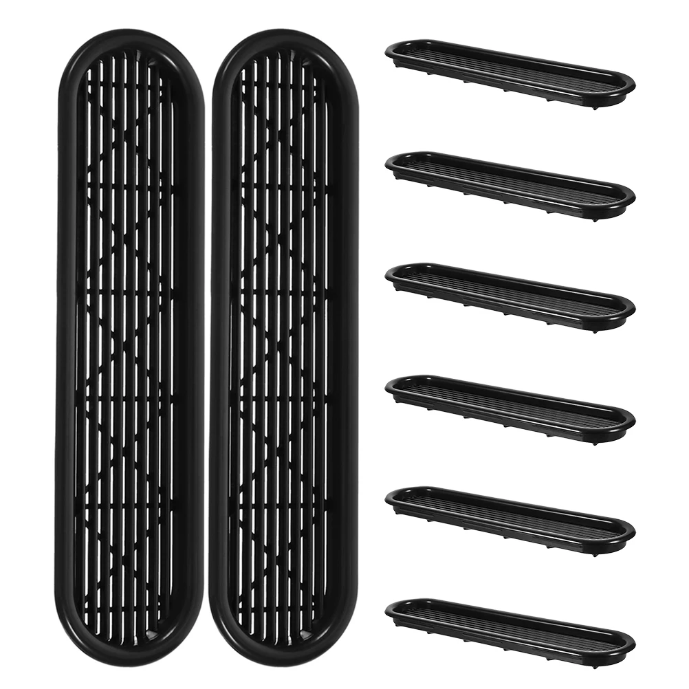 

8Pcs Closet Ventilation Grill Air Vent Covers Wall Decorative Vent Covers for Cabinet Furniture Modern Mesh Ventilation Plate