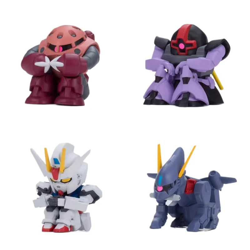 

Bandai Original 4PCS Gashapon Gundam Mobile Suit Anime Toys For Kids Action Figure Gifts Collectible Model Modeling Ornaments