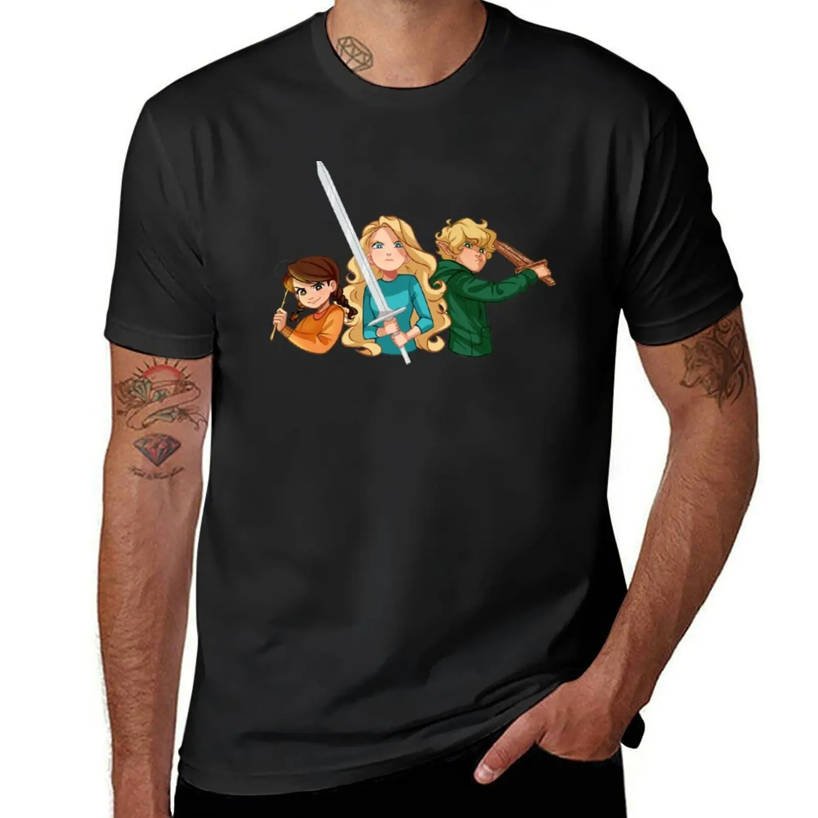 sisters grimm (and puck) T-Shirt Short sleeve tee aesthetic clothes t shirts for men pack