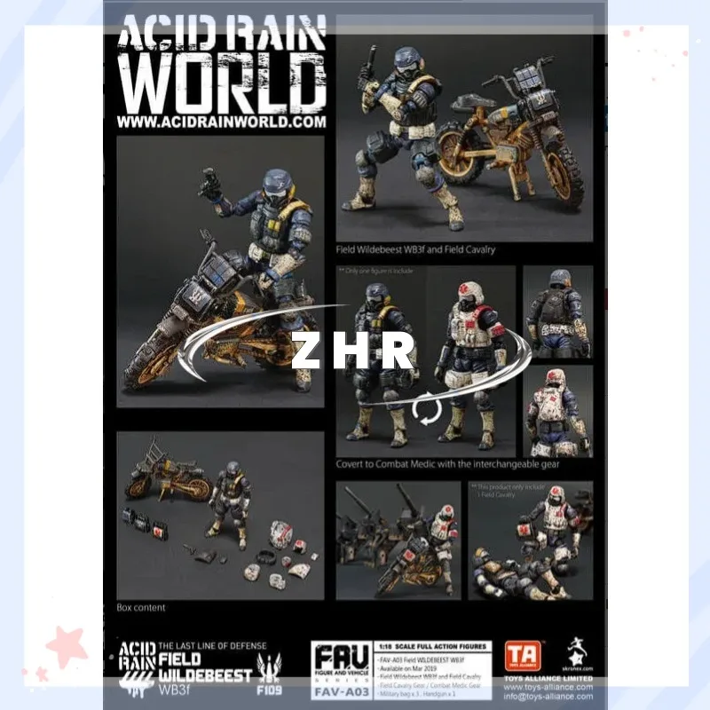 In Stock Acid Rain War FAV-A03 Field Wildebeest WB3f Animation Model Action Figure Toy Collection Gift