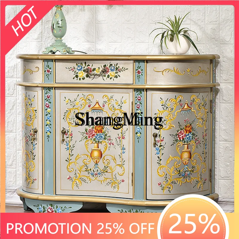 

FGgood-looking Entryway Cabinet Living Room Side Hallway Decorative Partition Cabinet Small Apartment Storage Entryway